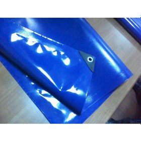 Resim Polyester Mavi Branda 650 Gr / M² Çadır Oto Branda 150 Cm X 3 Metre 