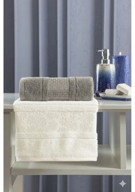 Resim Özdilek Blesso Aile Bornoz Seti 5 Parça Krem-gri Çok Renkli 