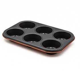 Resim Aryıldız 6'lı Muffin Kalıbı Mat Turuncu 