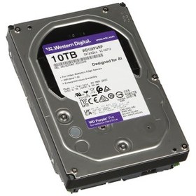 Resim WD PURPLE WD102PURP 3,5" 10TB 512mb, 7200 Rpm, 7/24 Güvenlik HDD (Türkiye Distribütörü Garantili) 