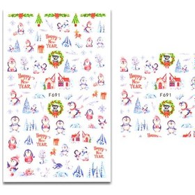 Resim Hombey Halloween Tırnak Sticker Seti - F691 Modeli, Ev Ve Salonda Kullanım İçin Çeşitli Desenler, Kolay Uygulama, Dıy Tırnak Sanatı Aksesuarı 
