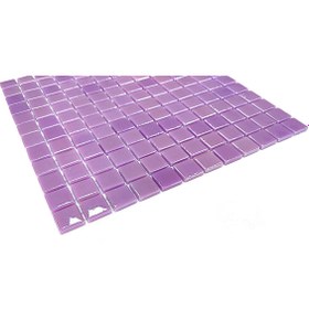Resim MozaiKristaL Tüm Yüzeylere Uygulanabilir 25x25mm. Lila, 31.5x31.5cm. Fileli Cam Mozaik. ( 1 M2 Fiyatı ) 