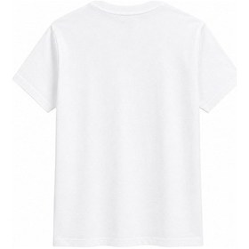 Resim Vadon 1009 Kadın Pamuklu Regular Fit Bisiklet Yaka Yumuşak Dokulu Kısa Kollu Basic T-shirt Beyaz 