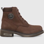 Resim Dark Brown Nubuk Hakiki Deri Kadın Bot & Bootie HD1777009801 