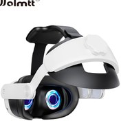 Resim Meta Quest 3s/3 için Ergonomik Konforlu Baş Bandı - Oculus Quest VR Aksesuarı, Wolmtt tarafından Dayanıklı ABS Malzeme 
