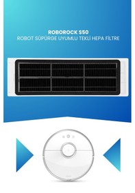 Resim Roborock S50 Robot Süpürge Uyumlu Tekli Hepa Filtre 