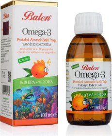 Resim Balen Portakal Aromalı Omega 3 Balık Yağı 100 ML 