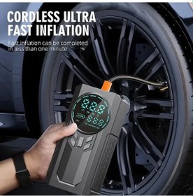 Resim 4 Ü 1 Arada Lastik Şişirici Akü Takviyesi Powerbank Led Işık 5365 