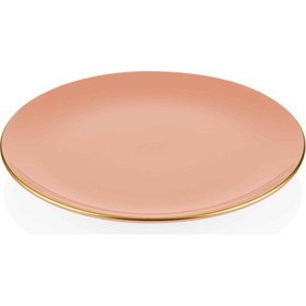 Resim The Mia Basic Pasta Tabağı 6 Lı Set Somon Pembe - 19cm Pembe 