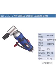 Resim Wufu Havalı 90 Derece Kalıpcı Taşlama 6 Mm Metal Gövde 