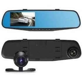 Resim Piranha 1326 Aynalı Full Hd Araç İçi Kayıt Ve Park Kamerası Seti 