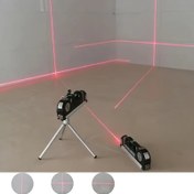 Resim Çok Amaçlı Lazer Seviye Kit - Standlı, Çapraz Çizgili Lazer Seviyesi ve Işaretleyici, Projelerinizi Hassas Ölçüm Yapın! 
