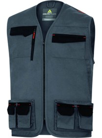 Resim Delta Plus M2GI3 Harman Kumaş Çok Cepli İş Yeleği Gri - S 
