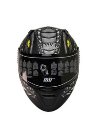 Resim Mts Pro Helmets M-801 Snake Full Face Motosiklet Kaskı Draglax Grey 