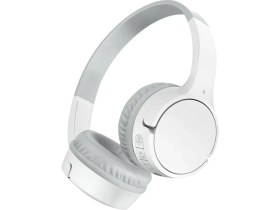 Resim Belkin Soundform Mini Kablosuz Çocuk Kulaklığı, Entegre Mikrofonlu ve Eğlenceli Çıkartmalı, 30 Saat Oynatma – Ders, Tatil, Iphone, Ipad, Galaxy Için Kulak Üstü Kulaklık, Beyaz 