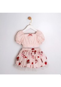 Resim Babydoll Elbise Cumino Pembe 