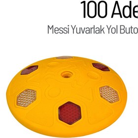 Resim İleri Trafik 100'lü Messi Yuvarlak Yol Butonu Seti 