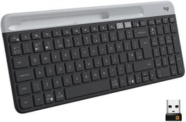 Resim Logitech K580 920-010624 Ultra Ince Çoklu Cihaz Özellikli Türkçe Bluetooth Siyah Q Klavye 