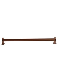 Resim Monaco Ahşap Başlıklı 2 Kanallı Alüminyum Dekoratif Ray Korniş Modern Rustik Ceviz- 125 Cm 