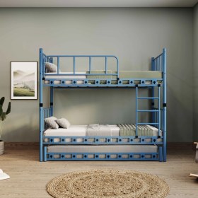 Resim Argimo Zambak Genç Çocuk Odası Yavru Karyolalı Metal Ranza 