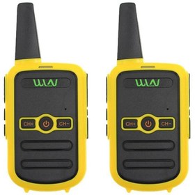 Resim WLN KD-C51 16 Kanal 3-5 Km Sarı Kasa İkili Telsiz (Şarj Aleti Dahil) 