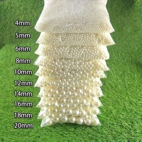 Resim 4mm/6mm/8mm/10mm Beyaz/Milky Yuvarlak Boncuklar, Düz Delik Gevşek Boncuklar, DIY Kolye Bilezik Anahtarlık Takı Yapımı için Mükemmel. Takı Yapımı Kiti 