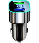 Resim Elough 120w Çift Usb Araç Şarj Cihazı - Huawei/xiaomi/Samsung Uyumlu İçin Hızlı Şarj Tip C Led Ekranlı Ildistribütör Garantili 