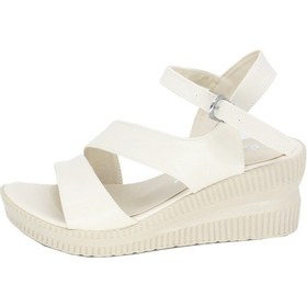 Resim Trendyshose 03978 Rahat 5 Cm Dolgu Kadın Sandalet 