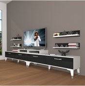 Resim Decoraktiv Ekoflex 360r Slm Silver Tv Ünitesi Tv Sehpası - Beyaz - Siyah 