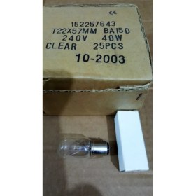 Resim Tram56 220-240V 40W 22X57 BA15D Süngülü Tüp Ampul 5 Ad. 