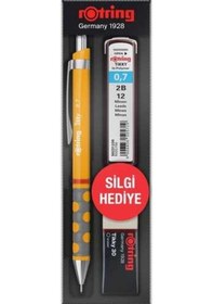 Resim Rotring Tikky Mekanik Kurşun Kalem Okul Seti 0.7 Mango Turuncu 