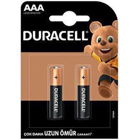 Resim Duracell 2Li AAA İnce Kalem Pil 