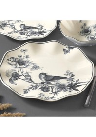 Resim Güral Porselen Nesrin 24 Parça Yemek Seti 18914 Siyah 