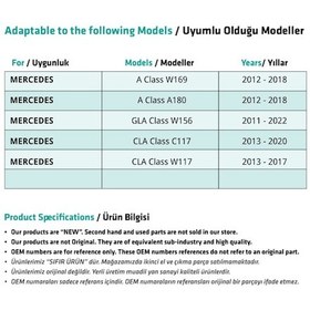 Resim Mercedes CLA Sınıf (C117, W117) için Panoramik Tavan Uzun Kızak S 