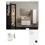 Resim Evros Melisa Banyo Dolabı 80 cm Beyaz Kapak 