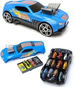 Resim HOT WHEELS Race N' Haul 2'si 1 arada saklama kutusu 
