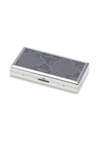 Resim Pearl Japan Erika Metal Uzun Sigara Tabakası Krom Snake 12li Krom 