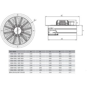 Resim Bahçıvan Bsm-300 ,30cm 220vac/210w 2000m3 2-kablo Üfleme Fan 