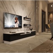 Resim Decoraktiv Trendstyle 220rs Slm Tv Ünitesi Tv Sehpası - Beyaz - Siyah 