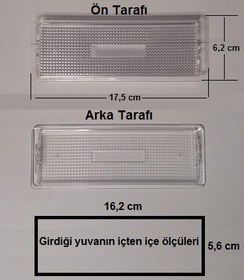Resim Homtego Davlumbaz Lamba Koruma Dış Plastik Camı 