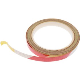 Resim Suntek Bisiklet Yansıtıcı Jant Kırmızı-beyaz 