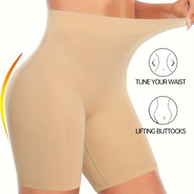 Resim Kadınların Karın Kontrolü, Kalça Kaldırma ve Bacak Şekillendirme için Zayıflama Şortları - Yüksek Destek, Nefes Alabilir ve Rahat Spor Yoga Pantolonları ile Karın Kontrolü 
