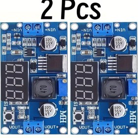 Resim 2 Adet AOICRIE LM2596 DC DC Voltaj Regülatör Modülü, LED Göstergeye Sahip, Geniş Giriş 1.5-40V Çıkış 1.5-35V Ayarlanabilir, Sağlam Bakır Pinler, Kompakt Tasarım, DIY Güç Kaynağı, Otomotiv ve Endüstriyel Projeler için - LM2596IC Uyumlu, Çift Modül Kurulumu, Dayanıklı Elektronik Modüler 