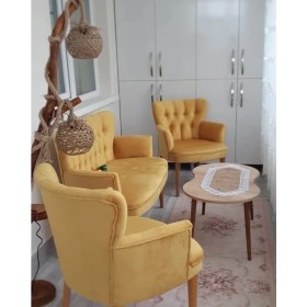 Resim Çay Seti Koltuk Takımı Oturma Grubu Balkon Cafe Ofis 2+1+1 