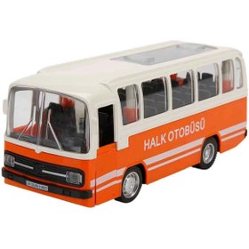 Resim NW NessiWorld Nessiworld Maxx Wheels Sesli ve Işıklı Nostaljik Halk Otobüsü 15 cm 