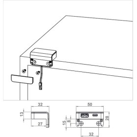 Resim Dizaynaks Usb Şarj Cihazı Masa Keson Komidin Dolap 