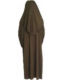 Resim Zehranaz Namaz Elbisesi Koyu Kahverengi Fermuarlı Namaz Elbisesi Koyu Kahverengi 