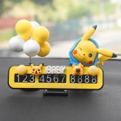 Resim Linrim Park Plakası Sevimli Pikachu Gizli Hareketli Araba Telefon Kartı Kişiselleştirilmiş Araba Süsleri Bebek Dekorasyon (Yurt Dışından) 