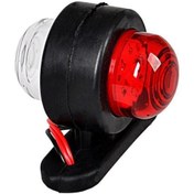 Resim Ahmet Otomotiv Mini Takoz Tek Ledli Kırmızı-beyaz 12v-24v 
