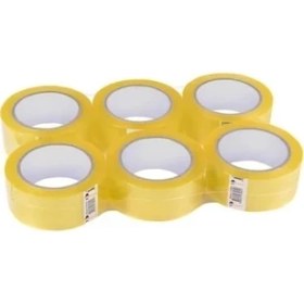 Resim Hotmelt 6 Lı Koli Bandı 45X90 Metre Şeffaf Koli Bandı 